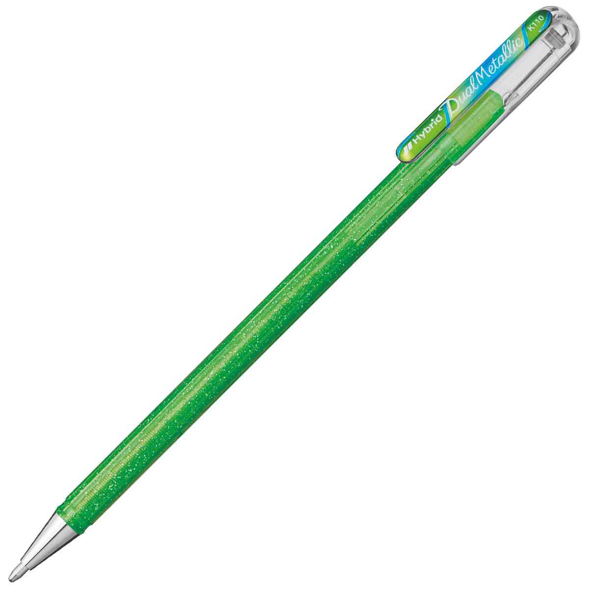 PENTEL Geltintenroller Glitter Dual Metallic 0,5mm hellgrün + hellblau