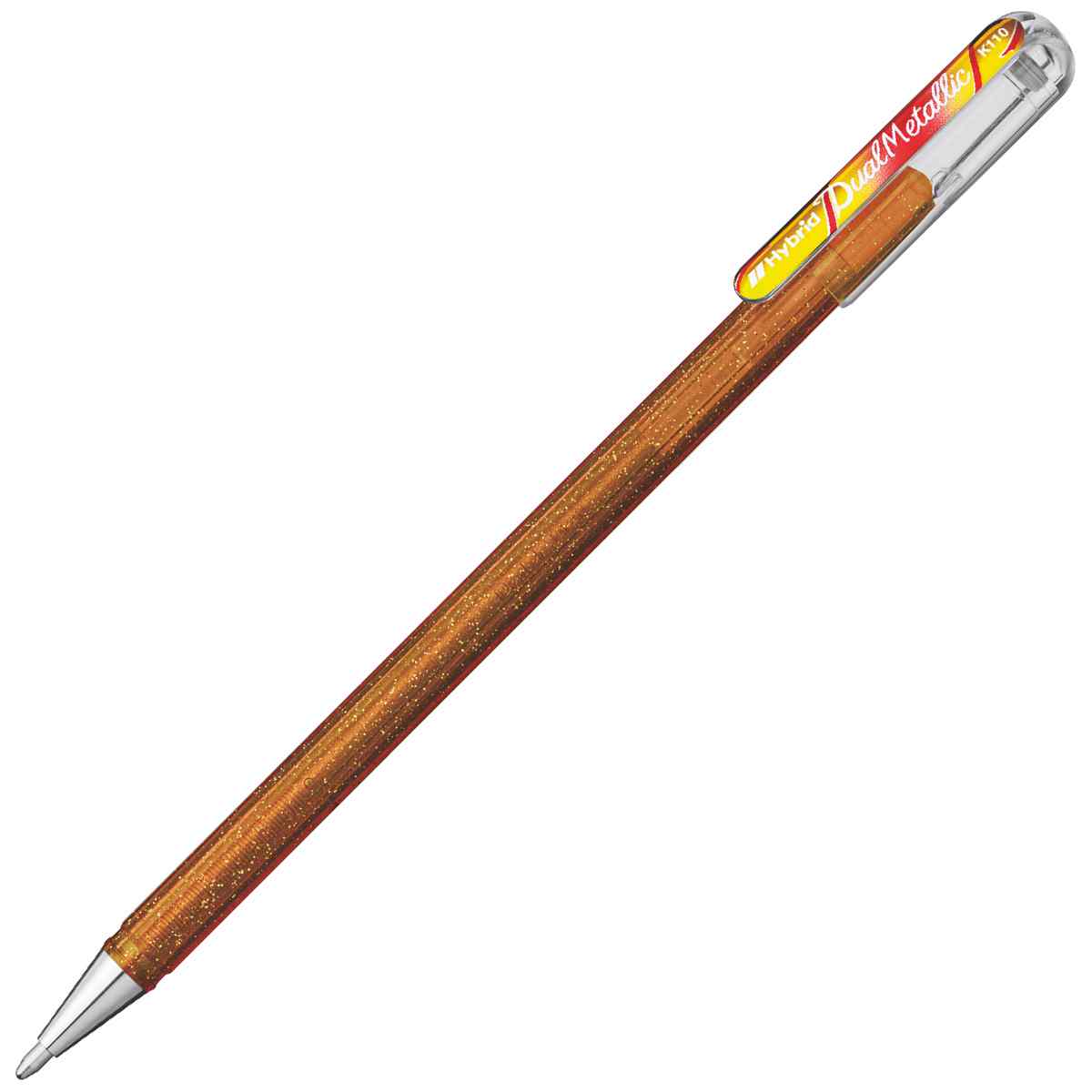 PENTEL Geltintenroller Glitter Dual Metallic 0,5mm gold + kupfer