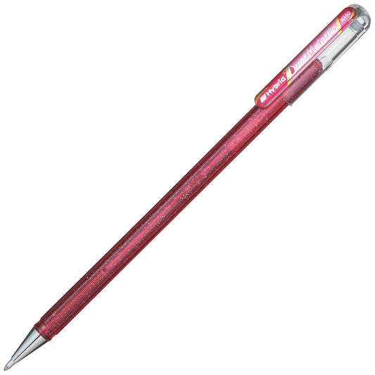 PENTEL Geltintenroller Glitter Dual Metallic 0,5mm rosa + pink