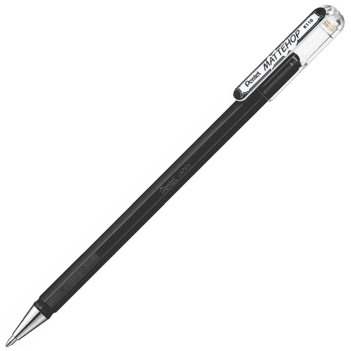 PENTEL Gel-Tintenroller K110 Mattehop 0,5mm schwarz