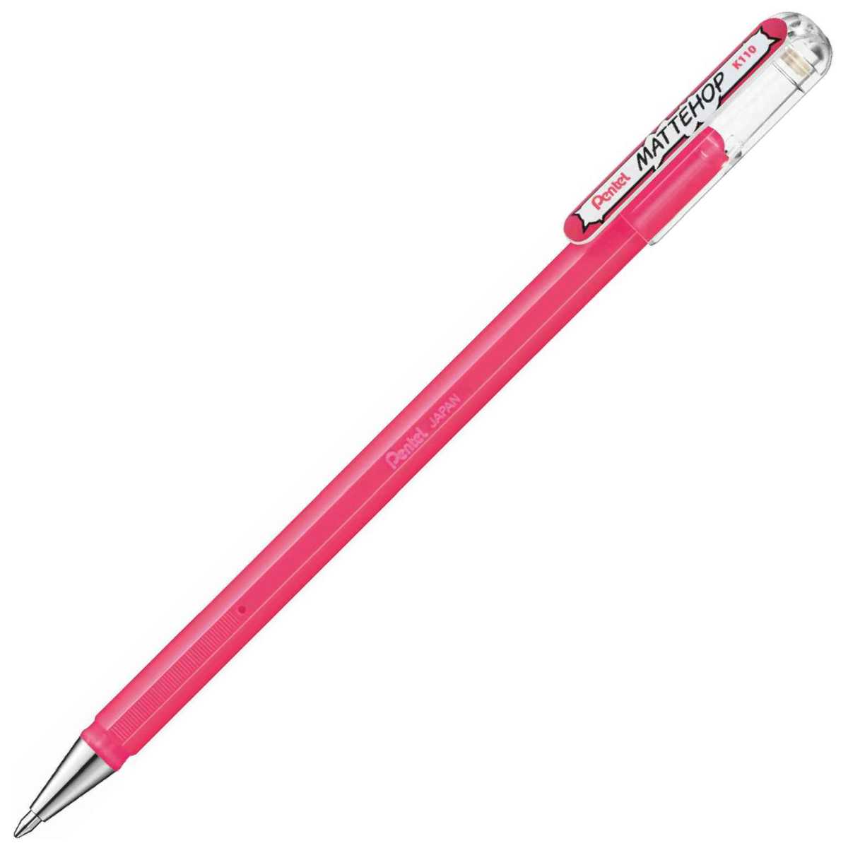 PENTEL Gel-Tintenroller K110 Mattehop 0,5mm pink