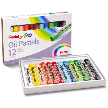 PENTEL Ölpastellkreide PHN-12 PentelARTS im Etui 12 Stück