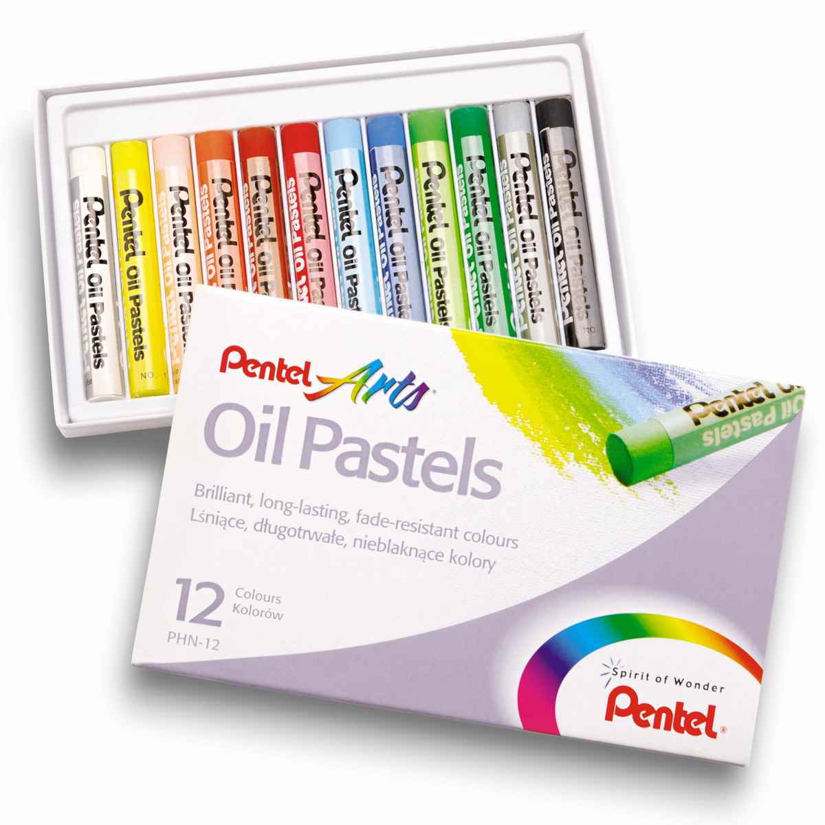 PENTEL Ölpastellkreide PHN-12 PentelARTS im Etui 12 Stück