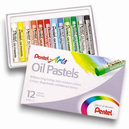 PENTEL Ölpastellkreide PHN-12 PentelARTS im Etui 12 Stück