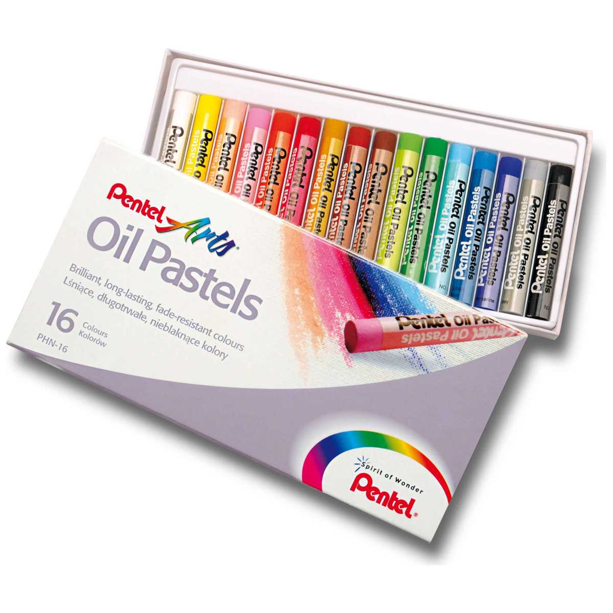 PENTEL Ölpastellkreide PHN-16 PentelARTS im Etui 16 Stück