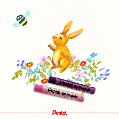 PENTEL Ölpastellkreide PHN-12 PentelARTS im Etui 12 Stück
