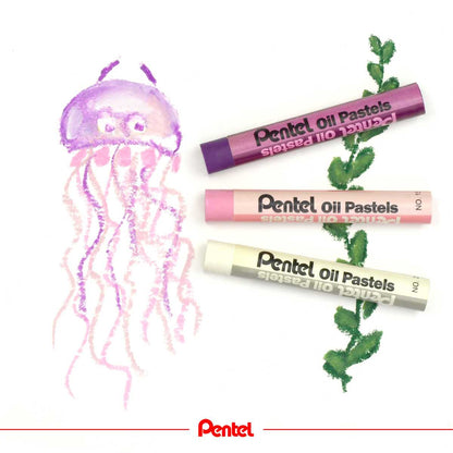 PENTEL Ölpastellkreide PHN-12 PentelARTS im Etui 12 Stück