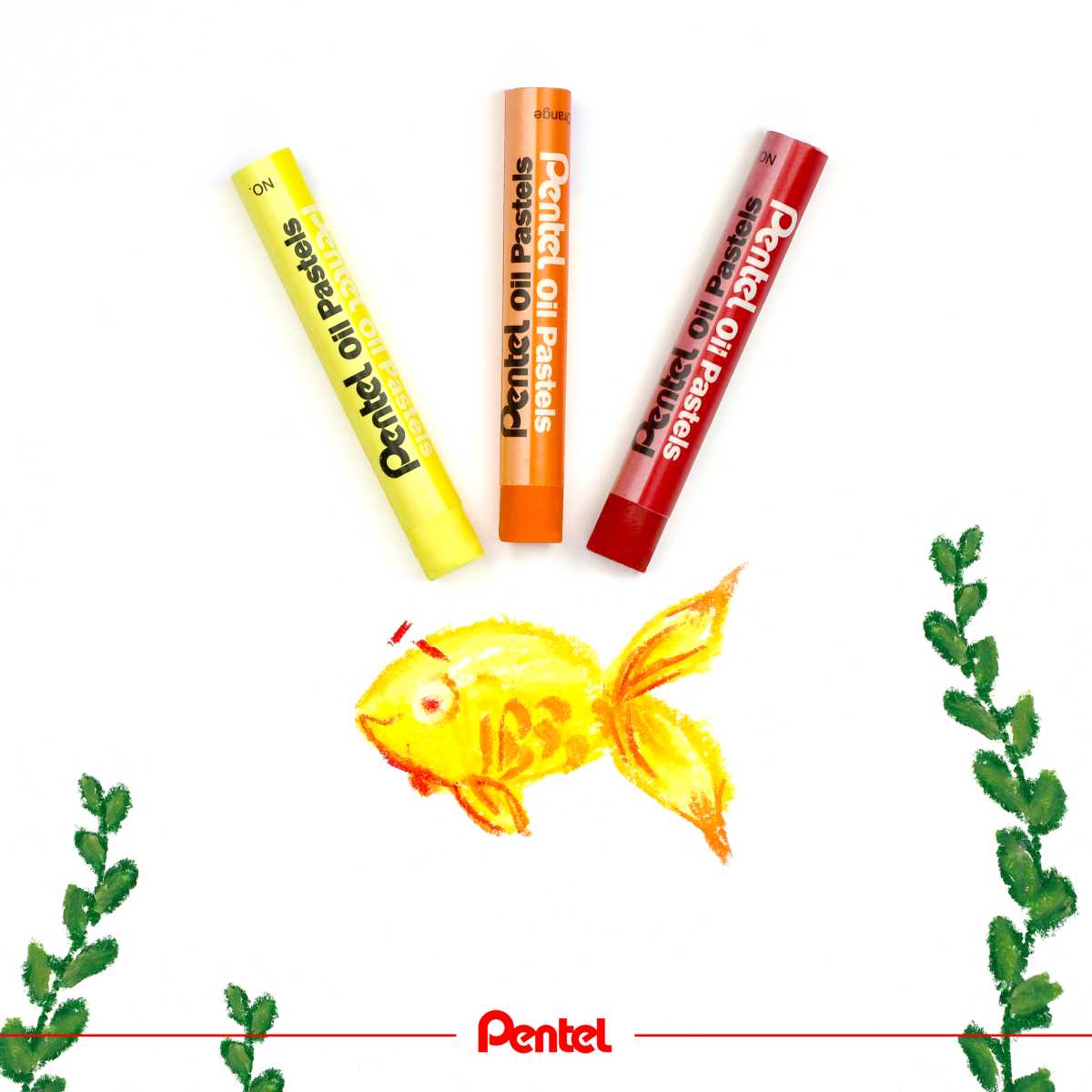 PENTEL Ölpastellkreide PHN-12 PentelARTS im Etui 12 Stück