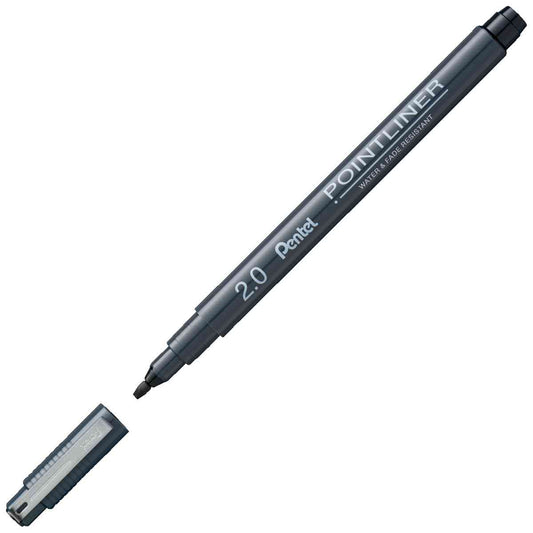 PENTEL Pigmentliner S20P 2,0mm Callygraphy schwarz