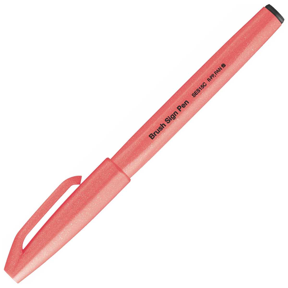 PENTEL Faserschreiber Sign Pen Brush 0,2 - 2,0mm neon-rot