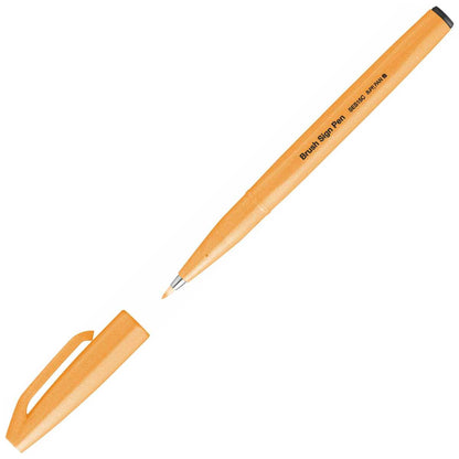 PENTEL Faserschreiber Sign Pen Brush 0,2 - 2,0mm neon-orange