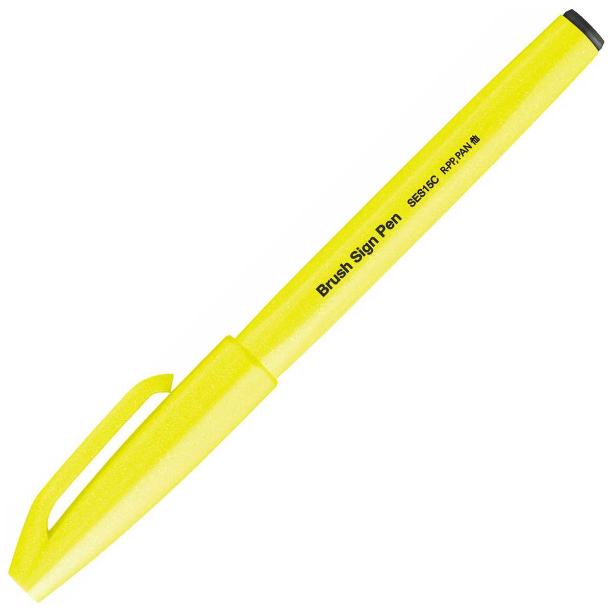 PENTEL Faserschreiber Sign Pen Brush 0,2 - 2,0mm neon-gelb