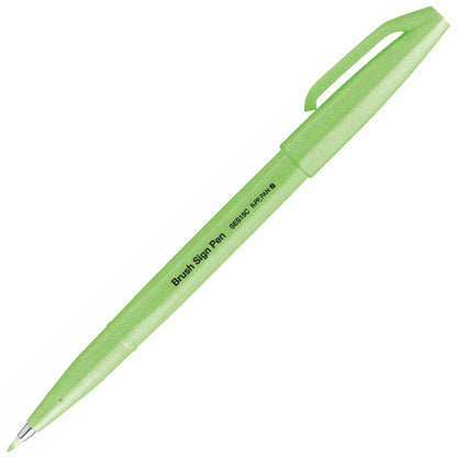 PENTEL Faserschreiber Sign Pen Brush 0,2 - 2,0mm neon-grün
