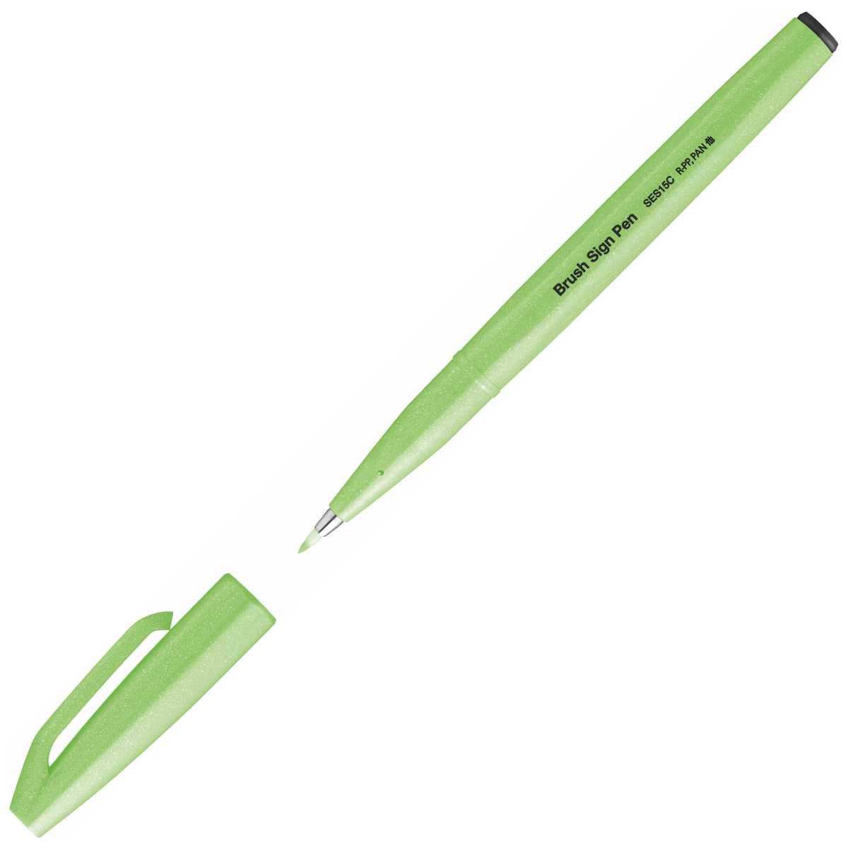 PENTEL Faserschreiber Sign Pen Brush 0,2 - 2,0mm neon-grün