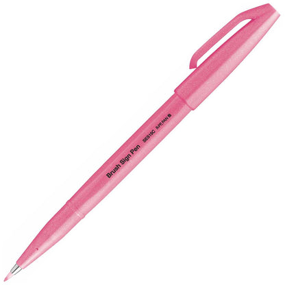 PENTEL Faserschreiber Sign Pen Brush 0,2 - 2,0mm neon-rosa