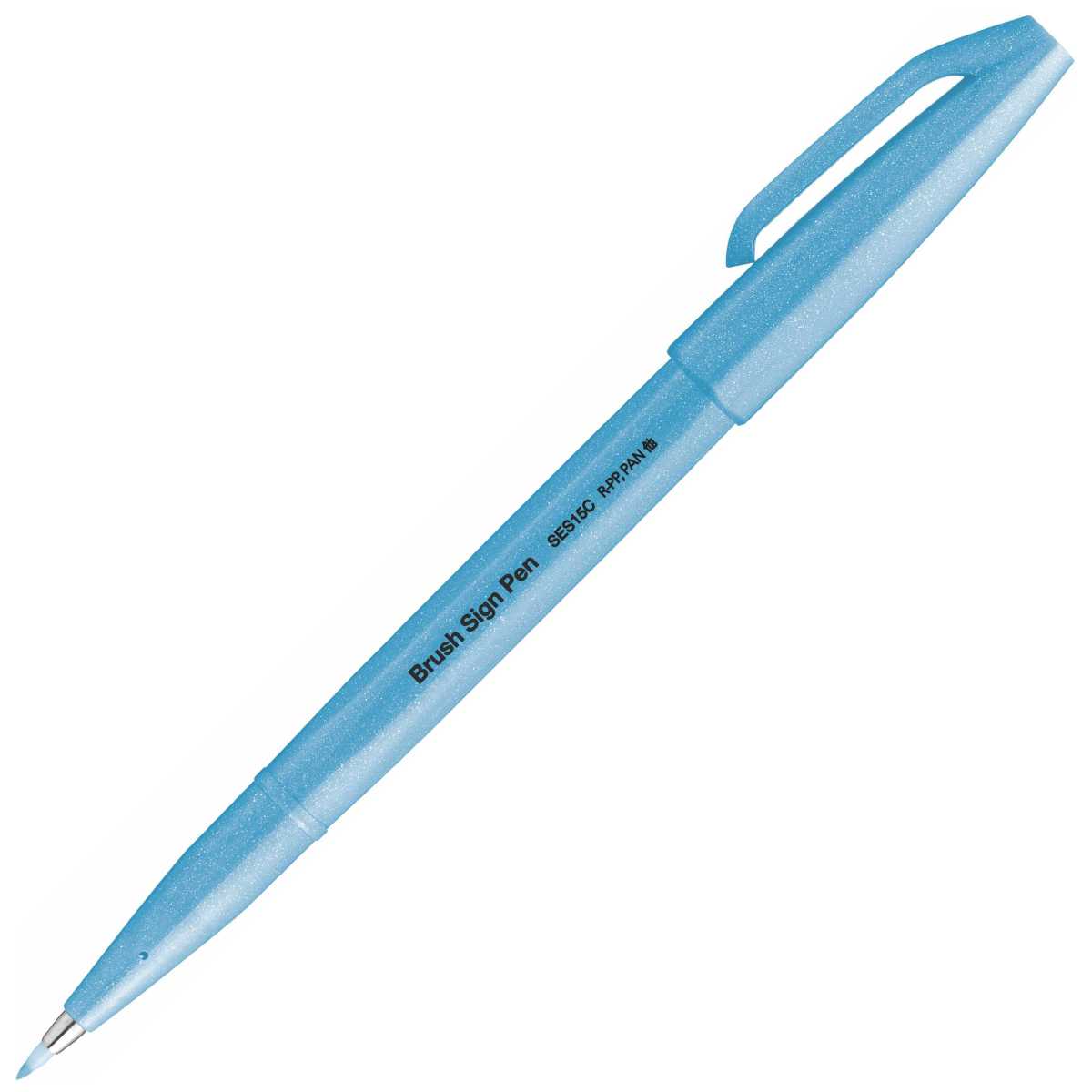 PENTEL Faserschreiber Sign Pen Brush 0,2 - 2,0mm neon-blau