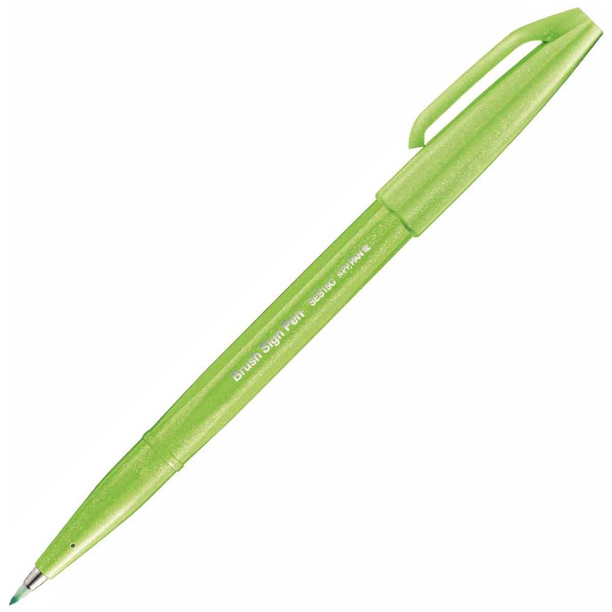 PENTEL Faserschreiber Sign Pen Brush 0,2 - 2,0mm hellgrün