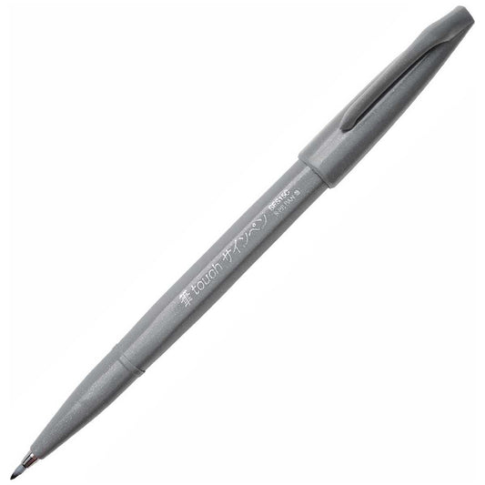 PENTEL Faserschreiber Sign Pen Brush 0,2 - 2,0mm grau