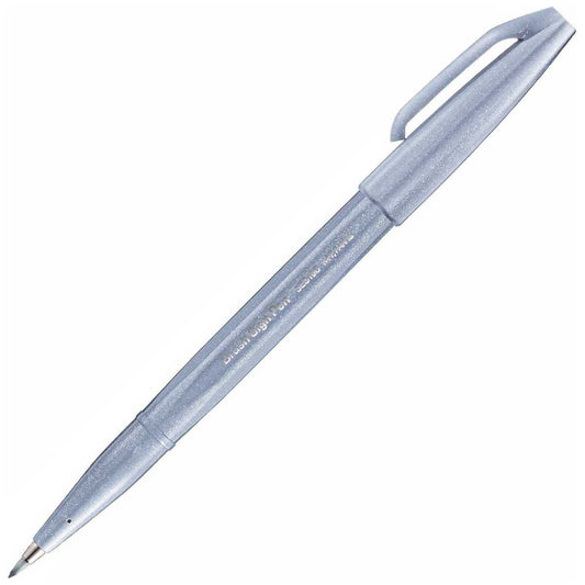 PENTEL Faserschreiber Sign Pen Brush 0,2 - 2,0mm blaugrau