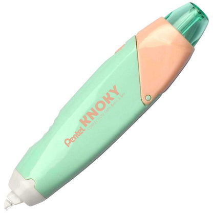 PENTEL Korrekturroller mit Druckmechanik 5mm x 6m nachfüllbar hellgrün / pfirsich