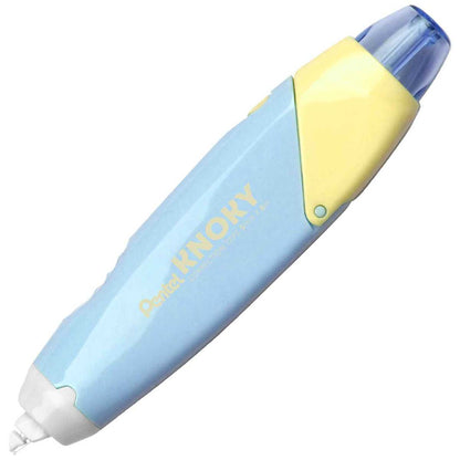 PENTEL Korrekturroller mit Druckmechanik 5mm x 6m nachfüllbar hellblau / gelb