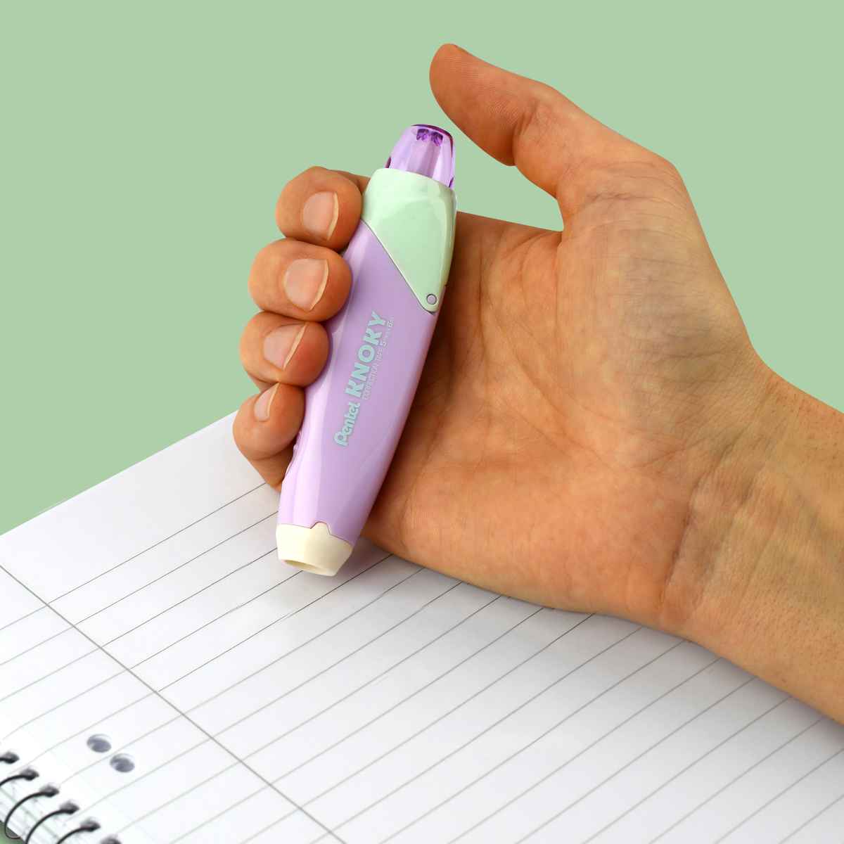 PENTEL Korrekturroller mit Druckmechanik 5mm x 6m nachfüllbar violett / hellgrün