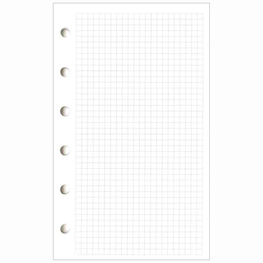 ECOBRA Notizeinlagen A7 Mini+ 3mm kariert 50 Blatt 76x127mm