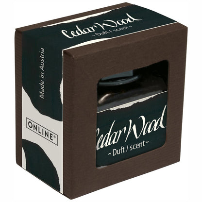 ONLINE Tinte im Glas mit Duft 15ml schwarz (Cedar Wood)