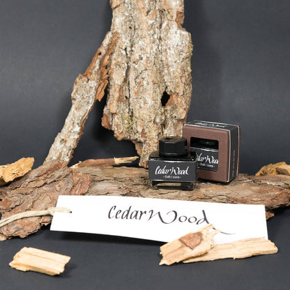 ONLINE Tinte im Glas mit Duft 15ml schwarz (Cedar Wood)