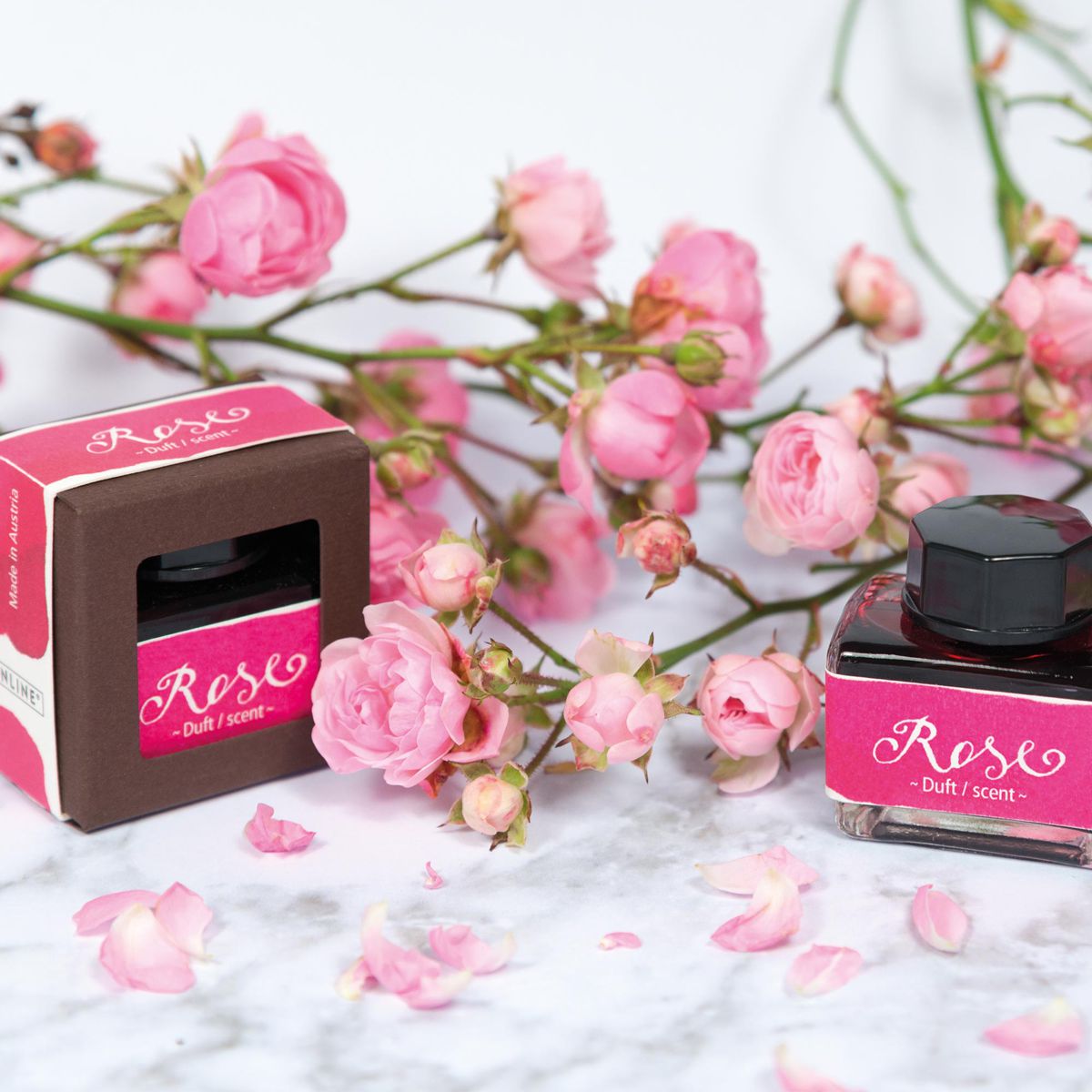 ONLINE Tinte im Glas mit Duft 15ml pink (Rose)