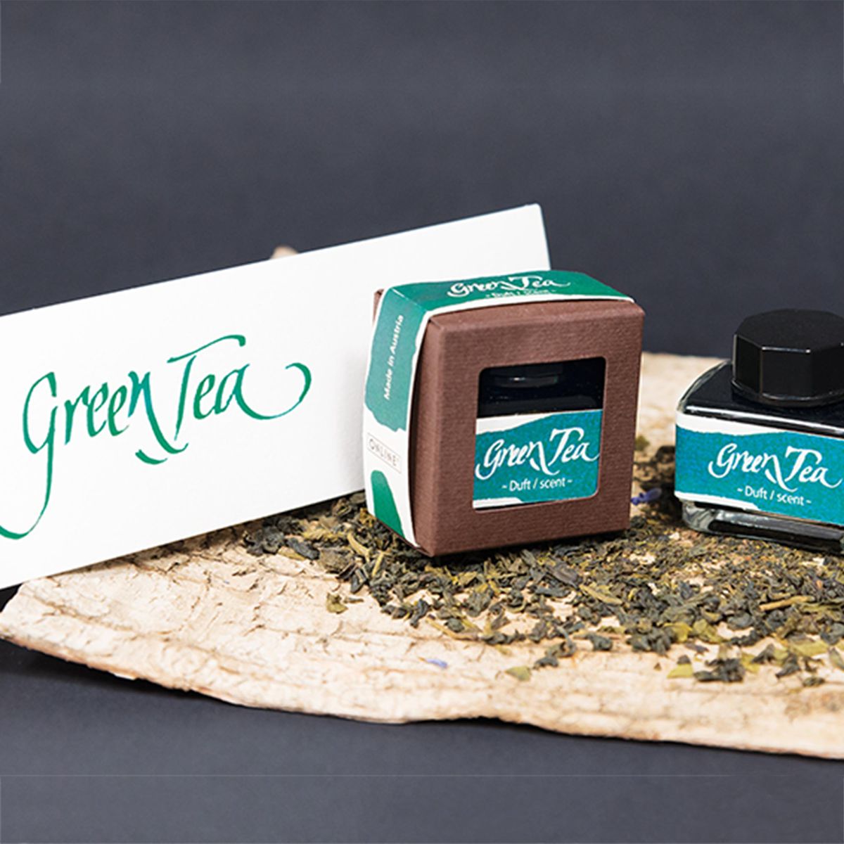 ONLINE Tinte im Glas mit Duft 15ml smaragd grün (Green Tea)