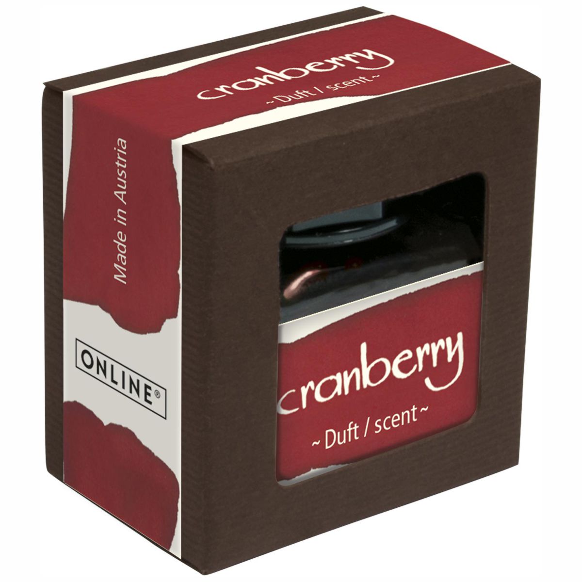 ONLINE Tinte im Glas mit Duft 15ml rubinrot (Cranberry)