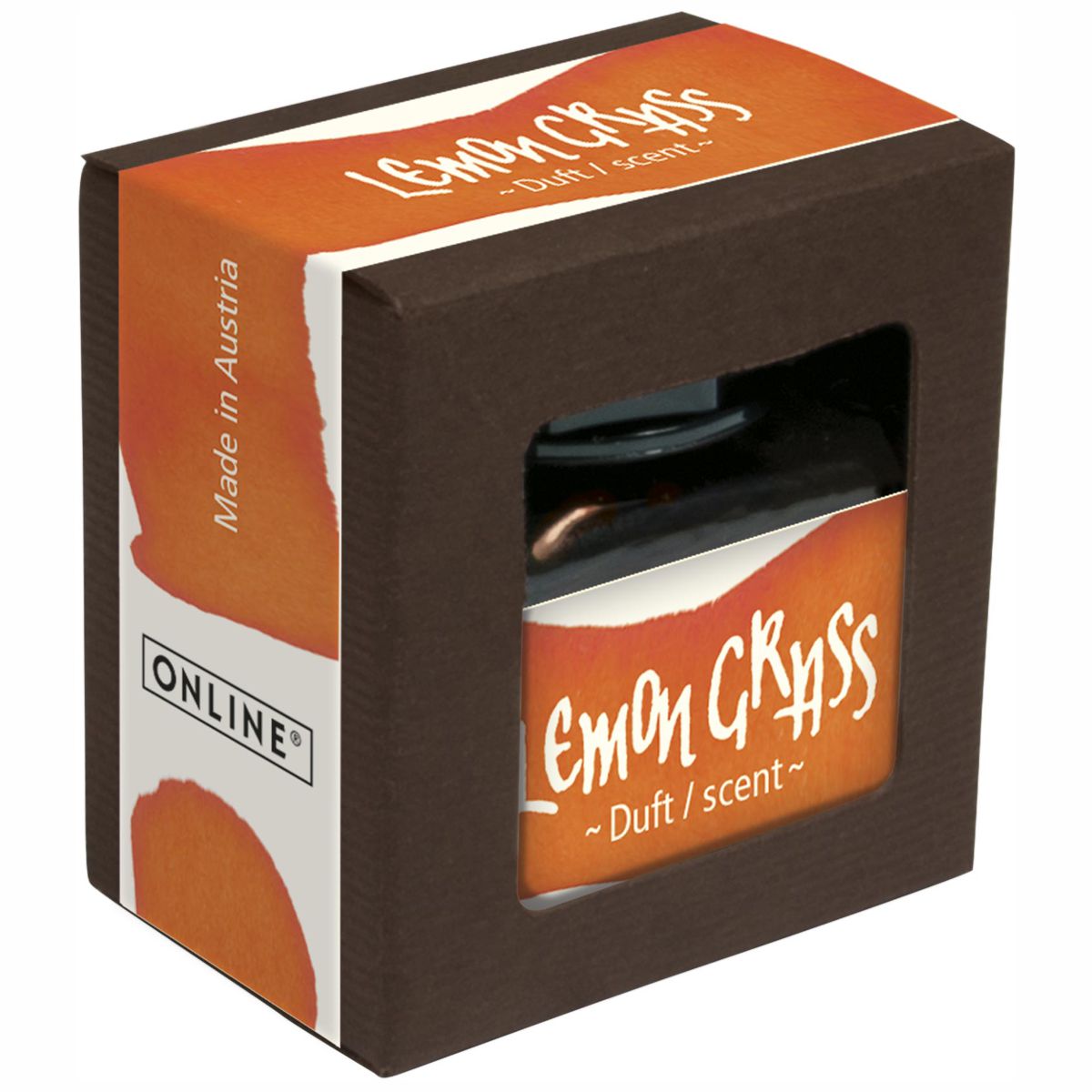 ONLINE Tinte im Glas mit Duft 15ml orange (Lemon Grass)
