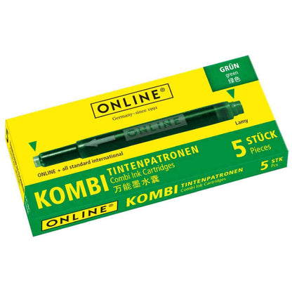 ONLINE Kombi Tintenpatrone grün 5 Stück