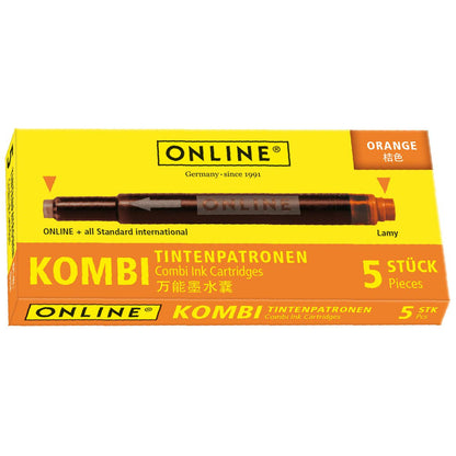 ONLINE Kombi Tintenpatrone orange 5 Stück