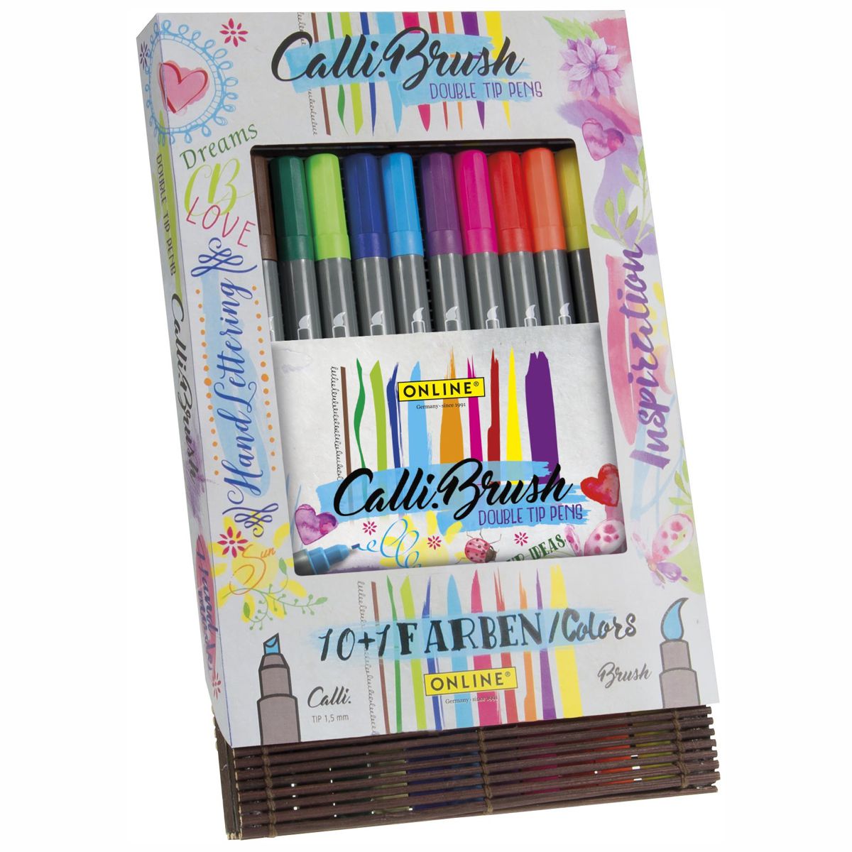 ONLINE Kalligraphie- / Pinsel Stift Calli.Brush 10+1 Farben