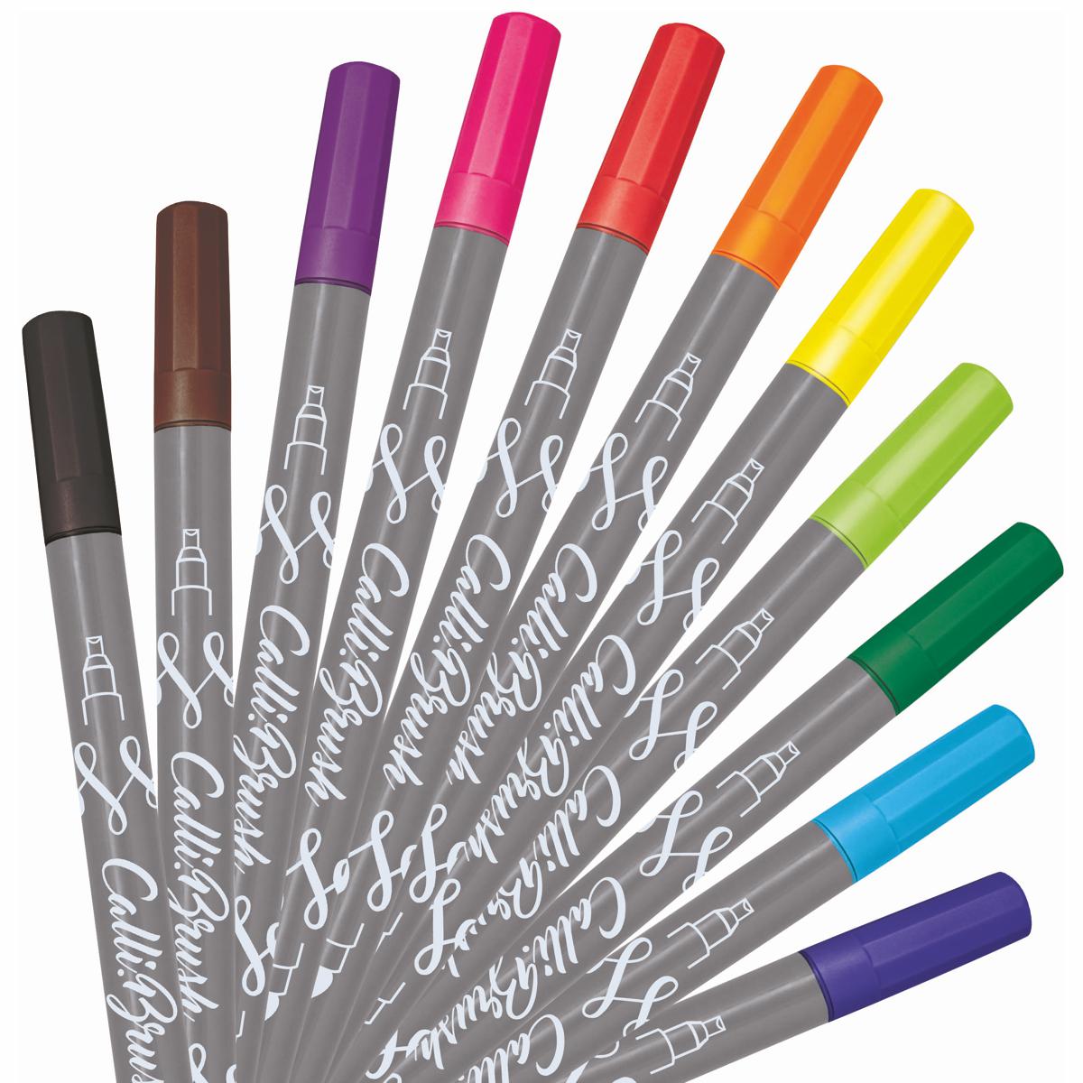 ONLINE Kalligraphie- / Pinsel Stift Calli.Brush 10+1 Farben