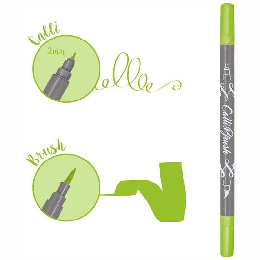 ONLINE Kalligraphie- / Pinsel Stift Calli.Brush neongrün