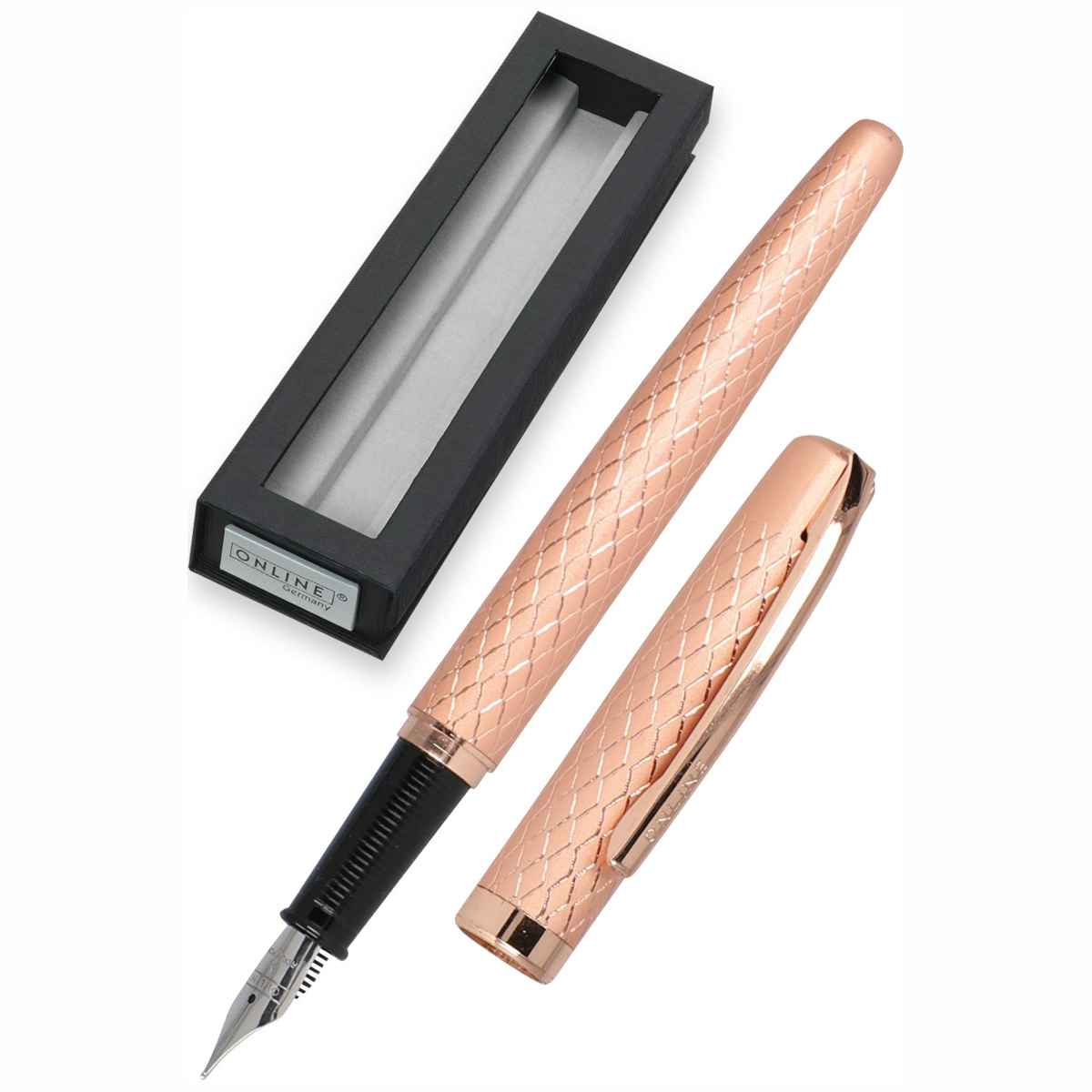 ONLINE Füllhalter ELEGANZA Rosegold Feder M im Geschenk-Etui