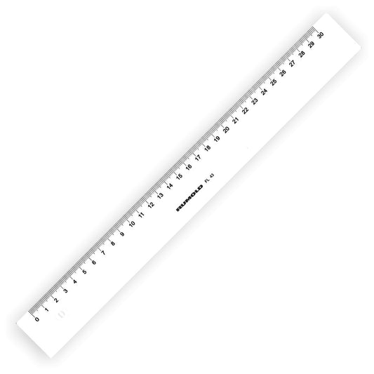 RUMOLD Kunststoff-Lineal 30cm weiß FL43