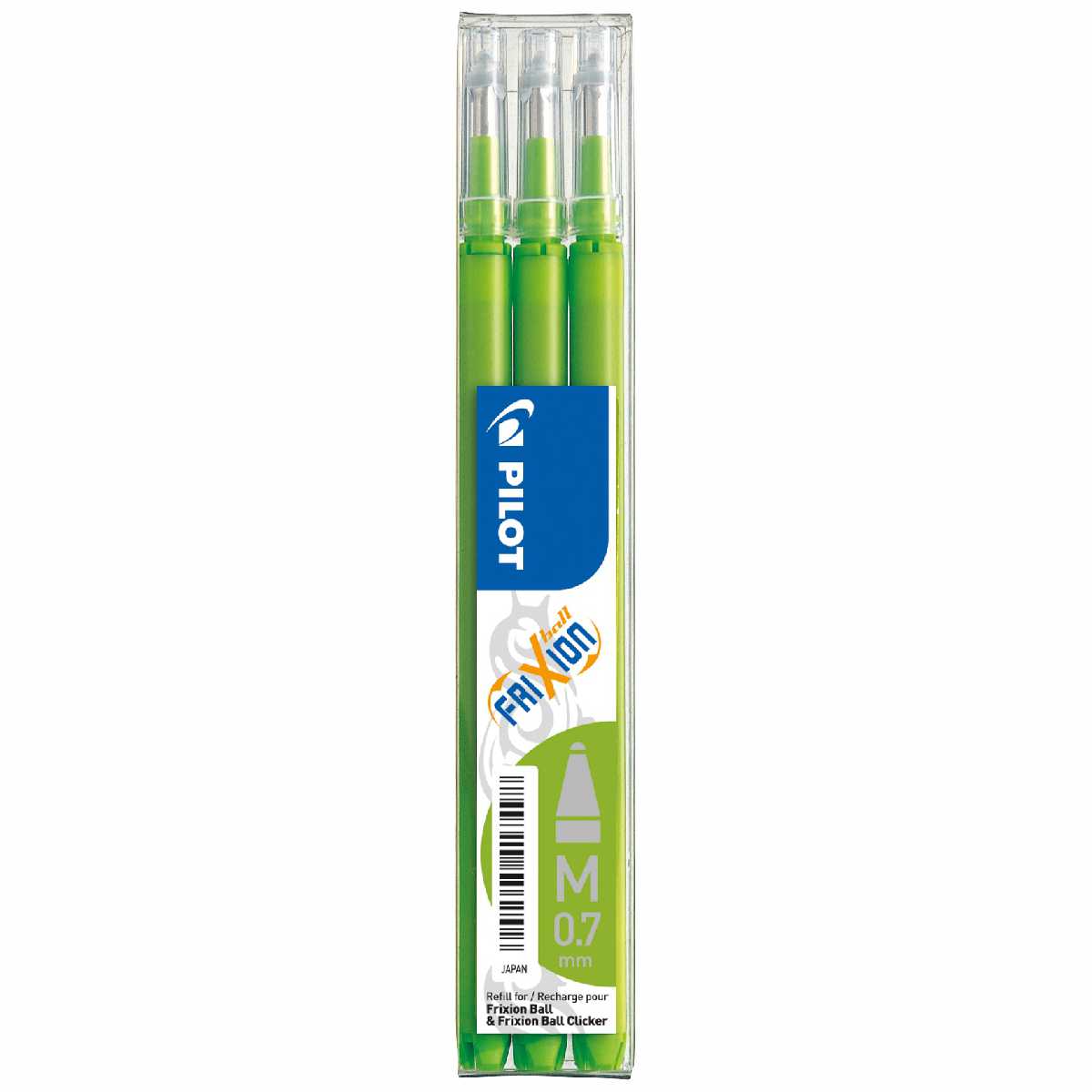 PILOT FriXion Ball Ersatzmine 0,7mm hellgrün 3 Stück