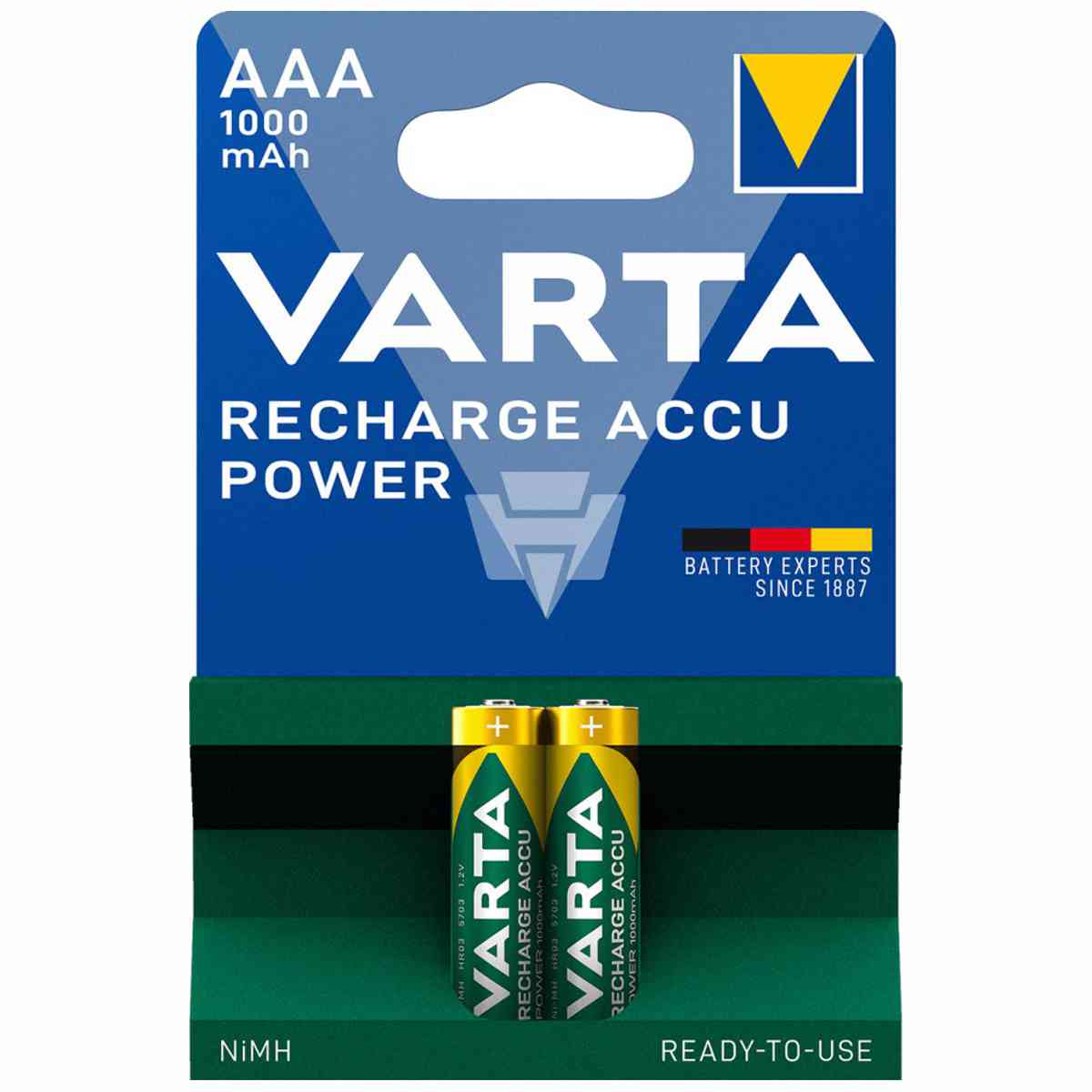 VARTA Akku Ready2Use 1,2V Micro AAA 1000mAh 2 Stück