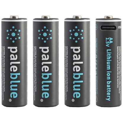 PALEBLUE Akku Mignon AA 1,5V USB-C 1700mAh 4 Stück