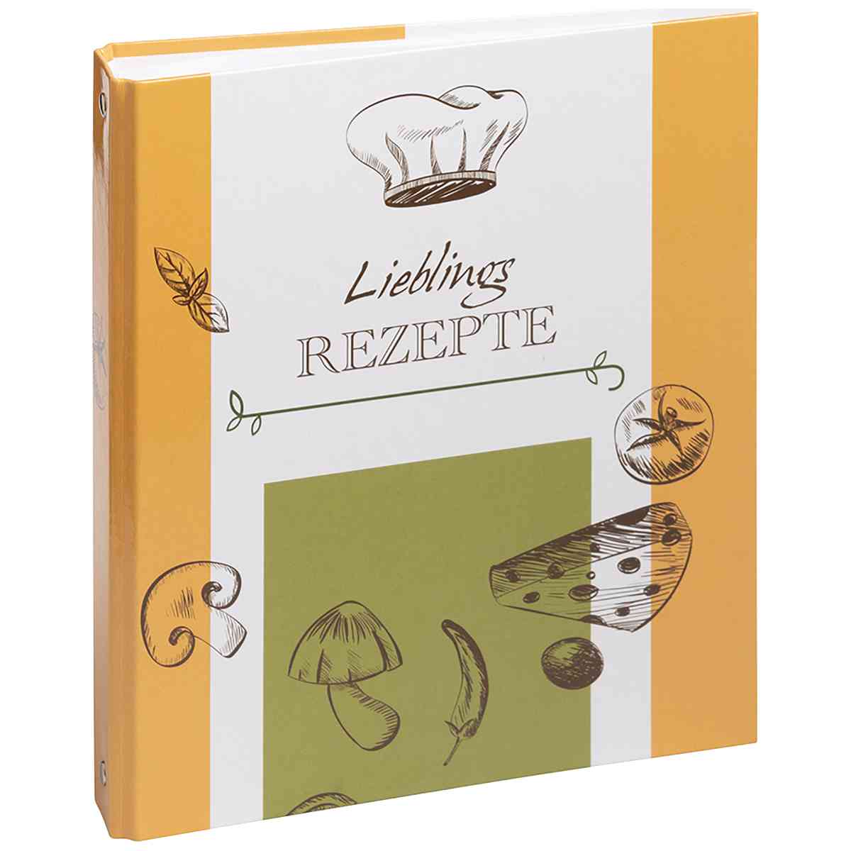 PAGNA Rezeptringbuch A5 Lieblingsrezepte 4-Ring + Register