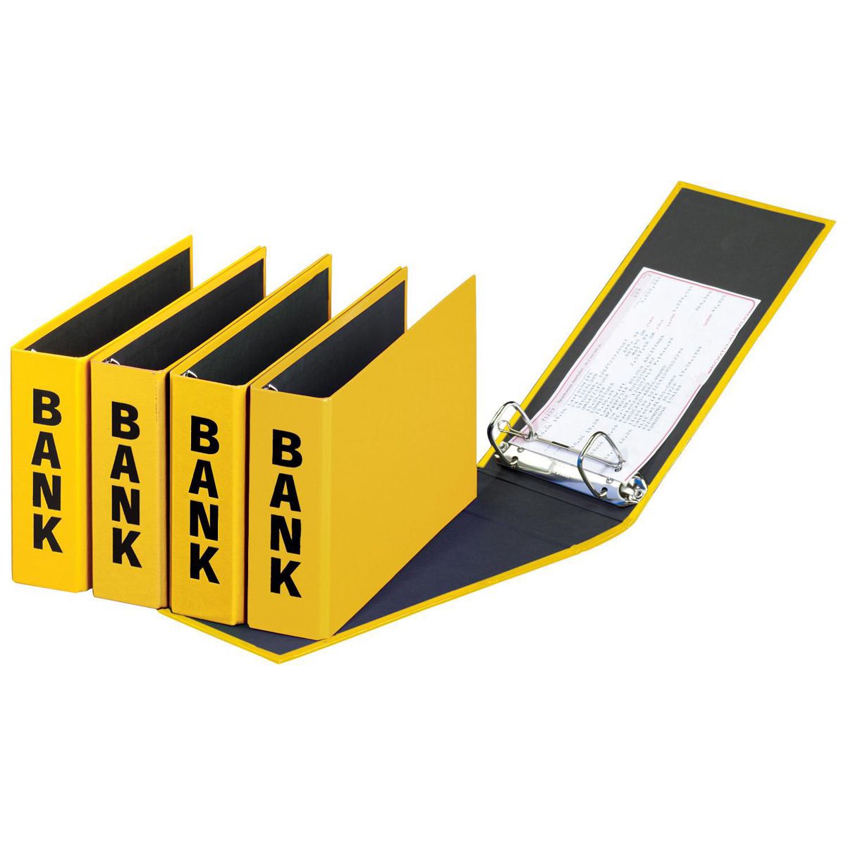 PAGNA Bankordner 40801 25x14cm gelb mit Rückenprägung -BANK-