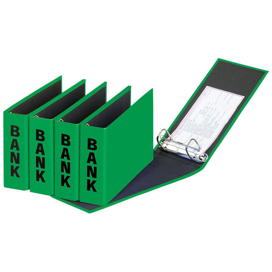 PAGNA Bankordner 40801 25x14cm grün mit Rückenprägung -BANK-