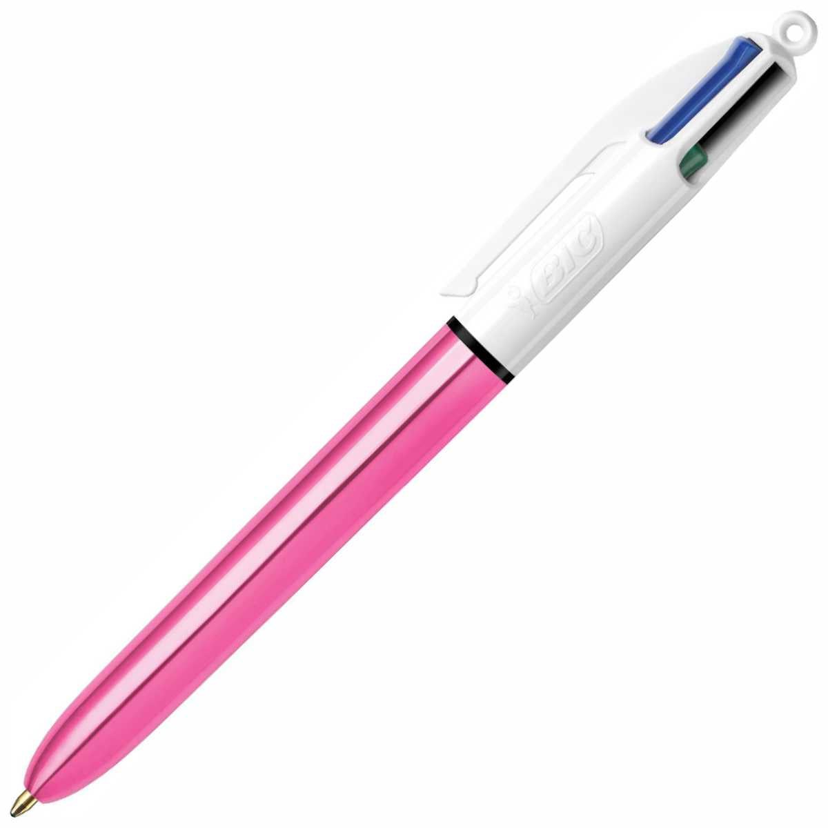 BIC 4-Farb-Kugelschreiber 4Colours -Shine- pink
