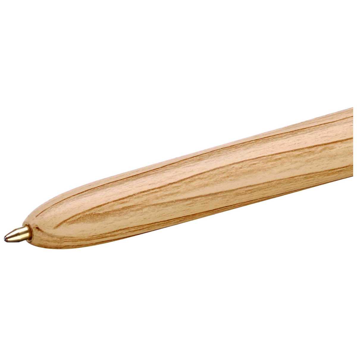 BIC 4-Farb-Kugelschreiber 4Colours WOOD STYLE natur