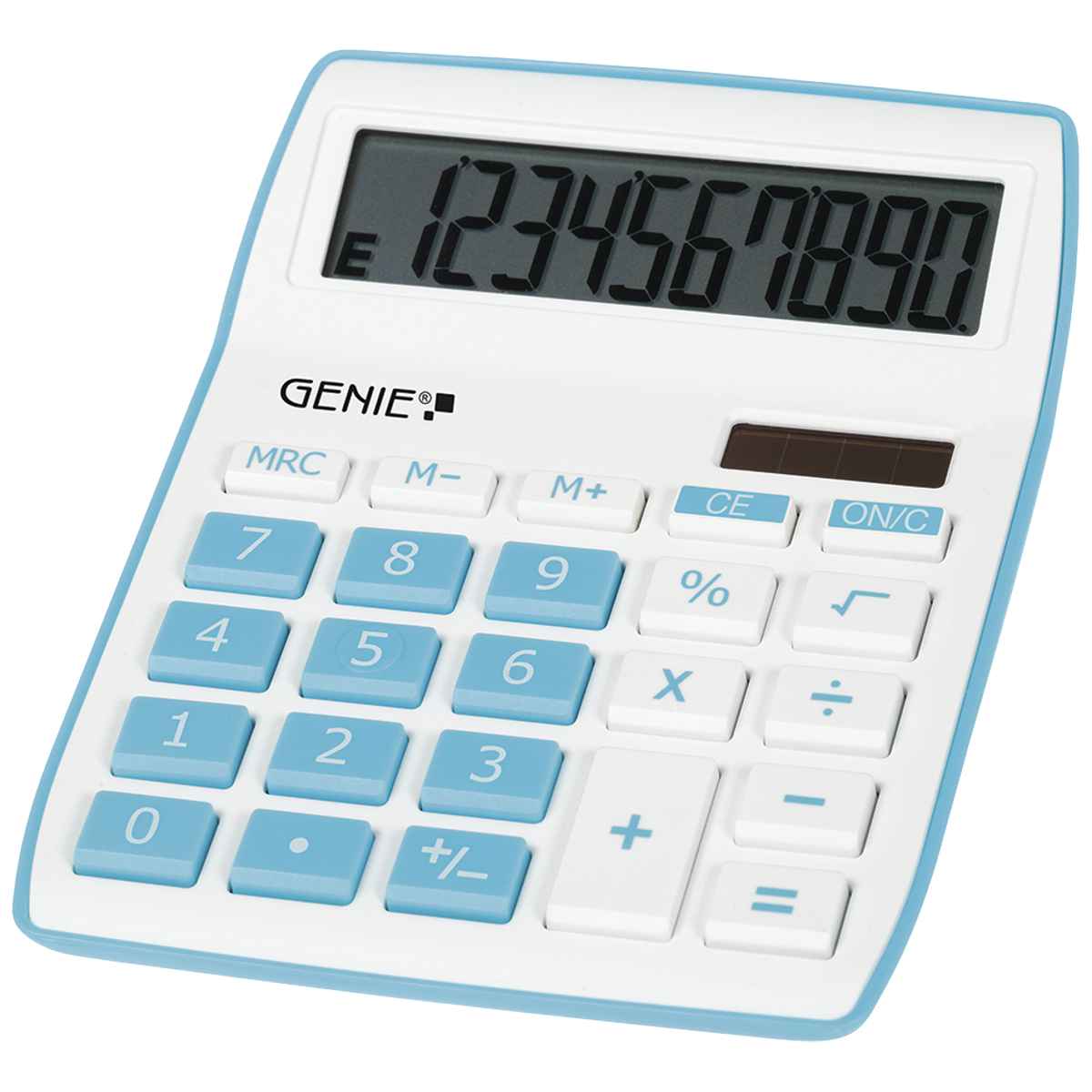 GENIE Taschenrechner 840B blue Dual Power 10-stellig