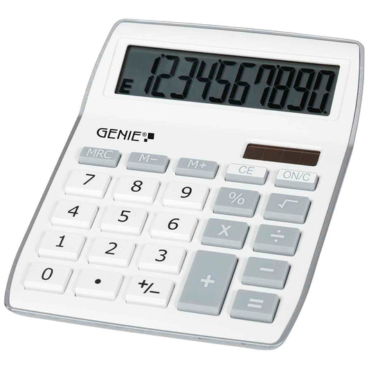 GENIE Taschenrechner 840S silver Dual Power 10-stellig